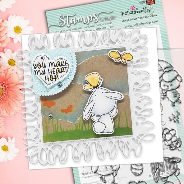 Polkadoodles Stempel "Spring Showers" Clear Stamp-Set