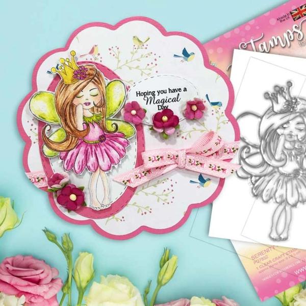 Polkadoodles Stempel "Serenity Fairy Princess" Clear Stamp-Set