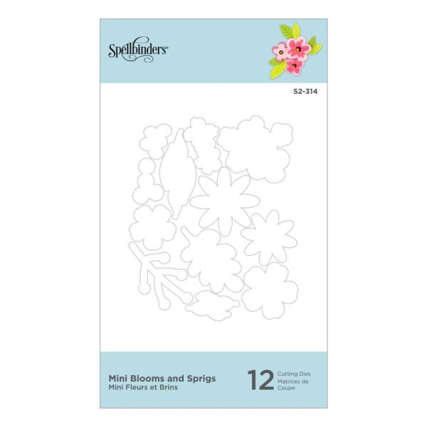 Spellbinders Die "Mini Blooms and Sprigs Etched" Stanzschablone