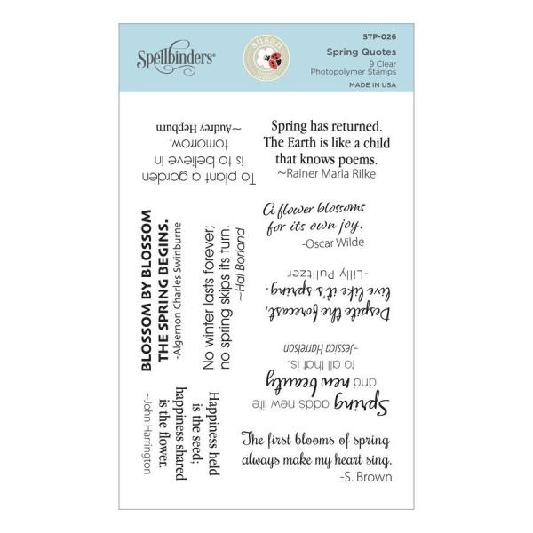 Spellbinders Stempelset "Spring Quotes"