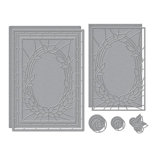 Spellbinders Die "Deco Bloom Etched" Stanzschablone