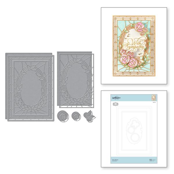 Spellbinders Die "Deco Bloom Etched" Stanzschablone