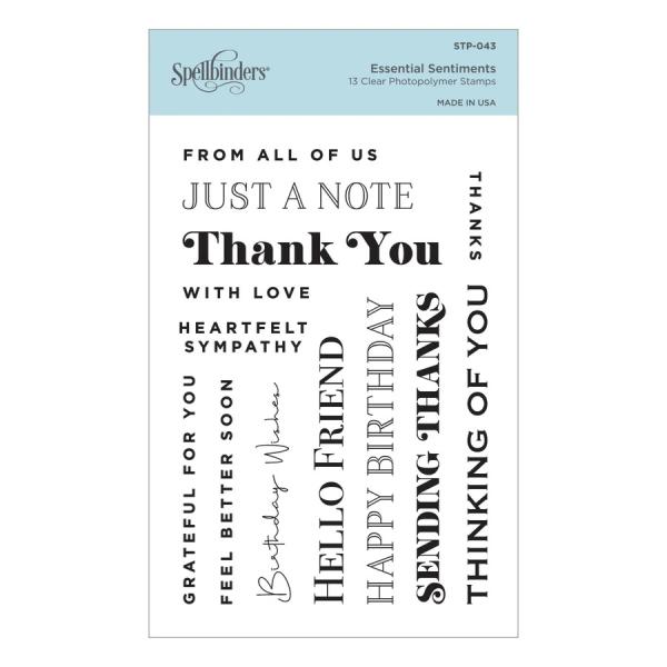 Spellbinders Stempelset "Essential Sentiments"