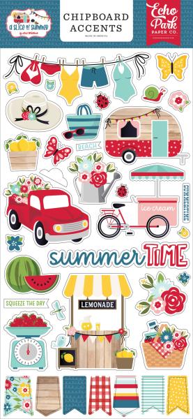 Echo Park "A Slice Of Summer" Chipboard - Sticker