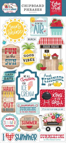 Echo Park "A Slice Of Summer" Chipboard - Sticker