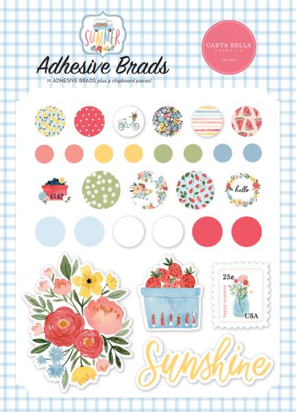 Carta Bella "Summer" Adhesive Brads