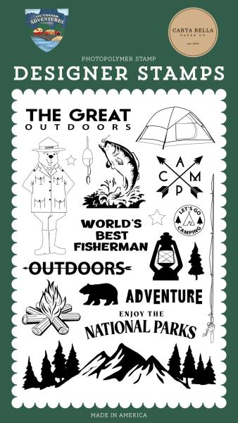 Carta Bella "The Great Outdoors" Stempelset - Clear Stamp-Set