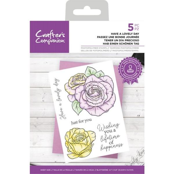 Crafters Companion - Have a Lovely Day  - Clear Stamps