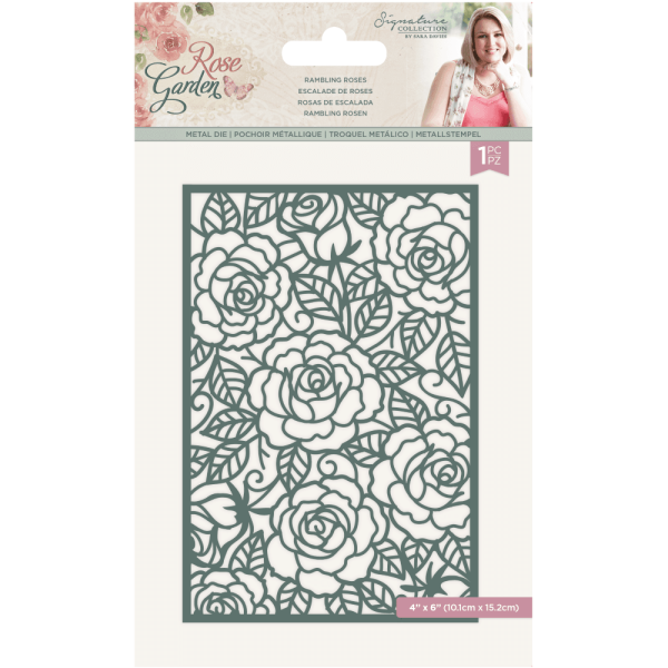 Crafters Companion -Rose Garden Metal Dies Rambling Roses  - Stanze