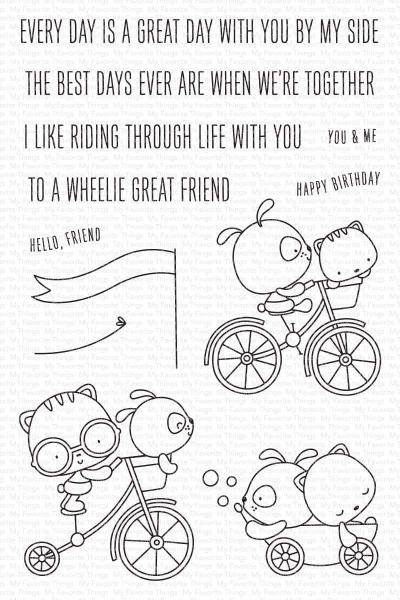My Favorite Things Stempelset "Wheelie Great Friend" Clear Stamp Set