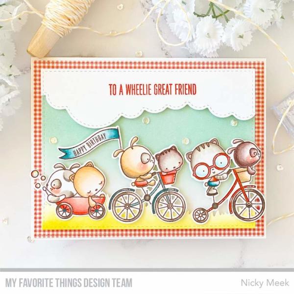 My Favorite Things Stempelset "Wheelie Great Friend" Clear Stamp Set