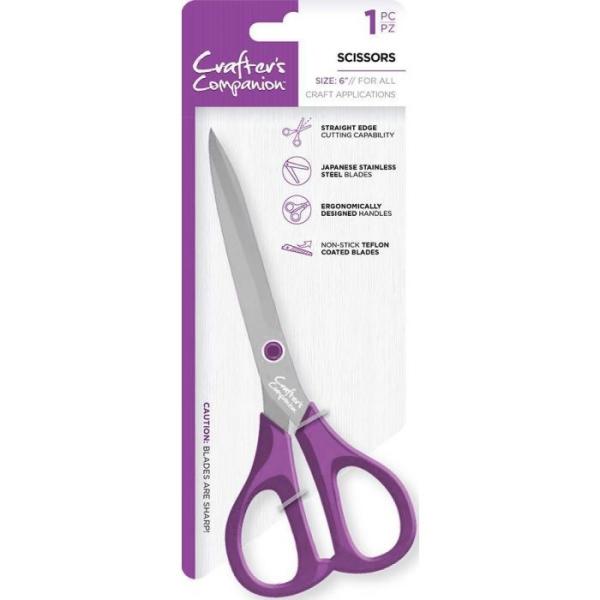 Crafters Companion -Scissors 6 Inch Straight  - Schere 15,2cm - 