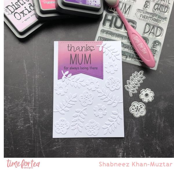 Time For Tea Clear Stamps Mum & Dad Sentiment 