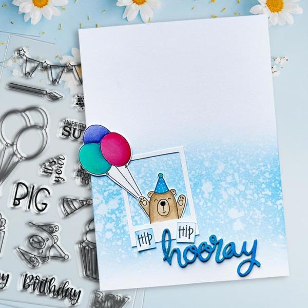 Polkadoodles Stempel "Big Birthday Surprise" Clear Stamp-Set