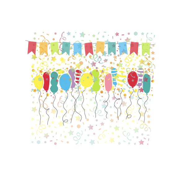 Polkadoodles Stencil Celebration Background - Schablone  (PD8140)