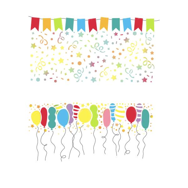 Polkadoodles Stencil Celebration Background - Schablone  (PD8140)