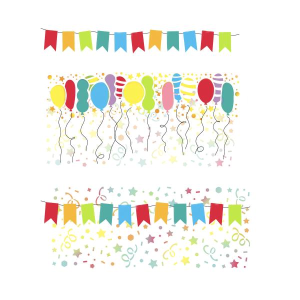 Polkadoodles Stencil Celebration Background - Schablone  (PD8140)