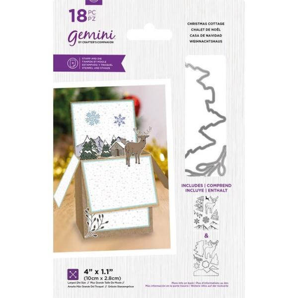 Gemini Christmas Cottage Stamp & Die  -Stempel & Stanze - Winterlandschaft