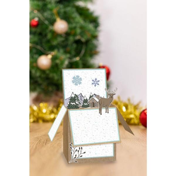 Gemini Christmas Cottage Stamp & Die  -Stempel & Stanze - Winterlandschaft