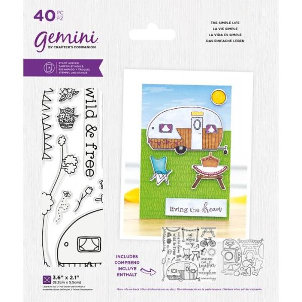 Gemini The Simple Life Stamp & Die  -Stempel & Stanze - Wohnwagen