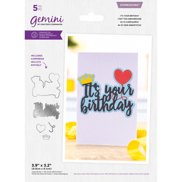 Gemini Expressions It`s Your Birthday Metal Dies  - Stanze - 