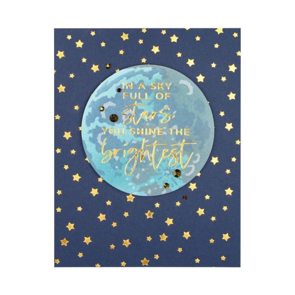 Spellbinders Stencil "Layered Full Moon" - Schablone