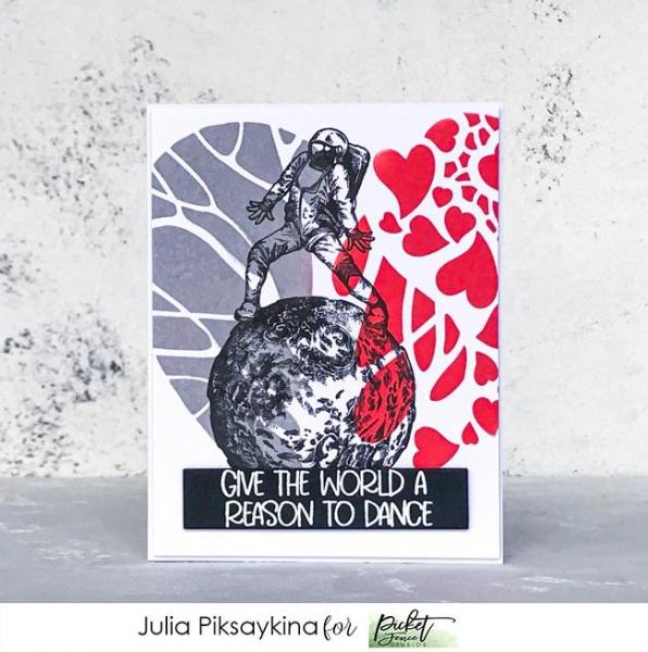 Picket Fence Studios Tree of Hearts  Stencil - Schablone