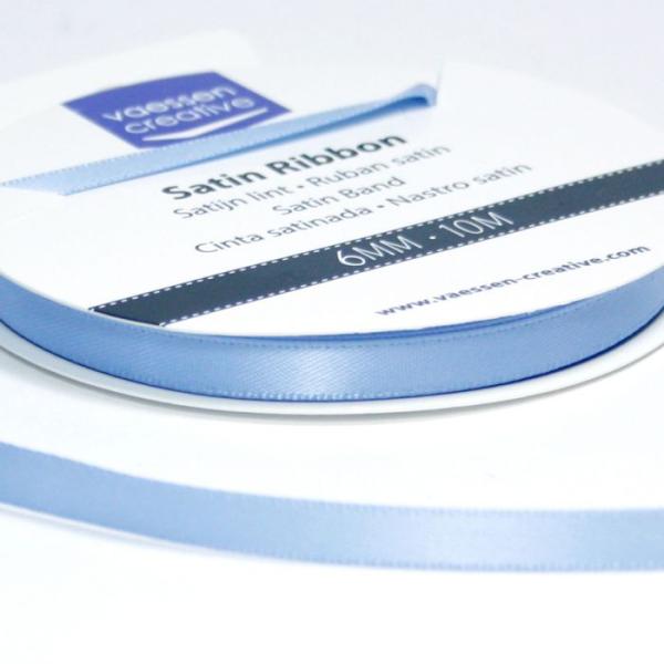 Vaessen Creative - Satinband  6mm 10 Meter Hellblau