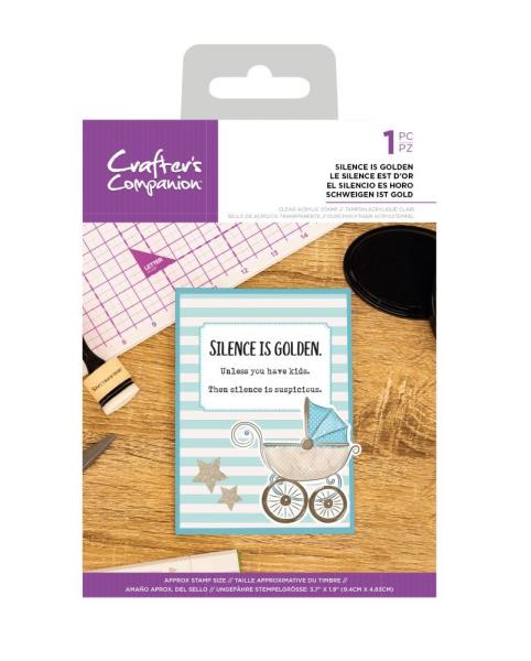 Crafters Companion - Silence is Golden  - Clear Stamps