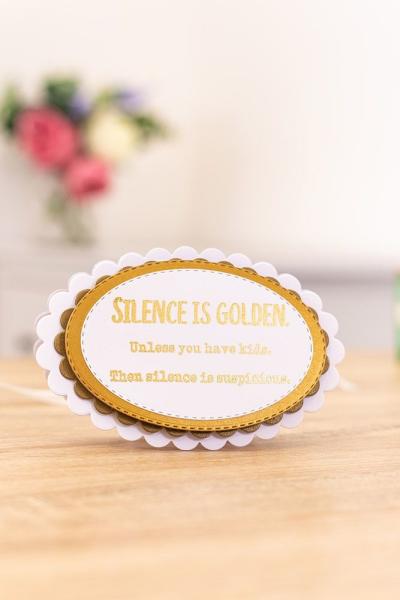 Crafters Companion - Silence is Golden  - Clear Stamps