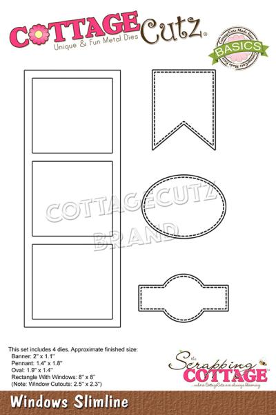 Scrapping Cottage Die - Windows Slimline