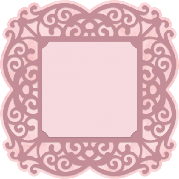 Crafters Companion - Rose Gold Ornate Frame Die  - Stanze