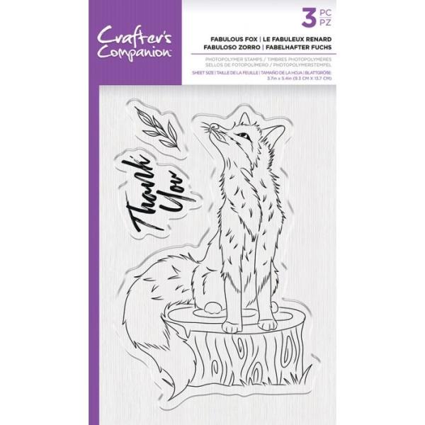 Crafters Companion - Fabulous Fox  - Clear Stamps