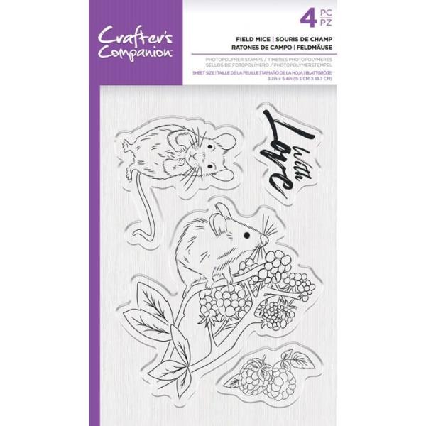 Crafters Companion - Field Mice  - Clear Stamps