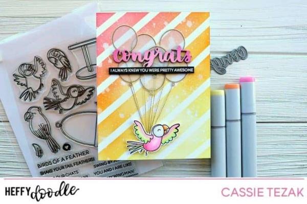 Heffy Doodle Wingman Clear Stamps - Stempel 