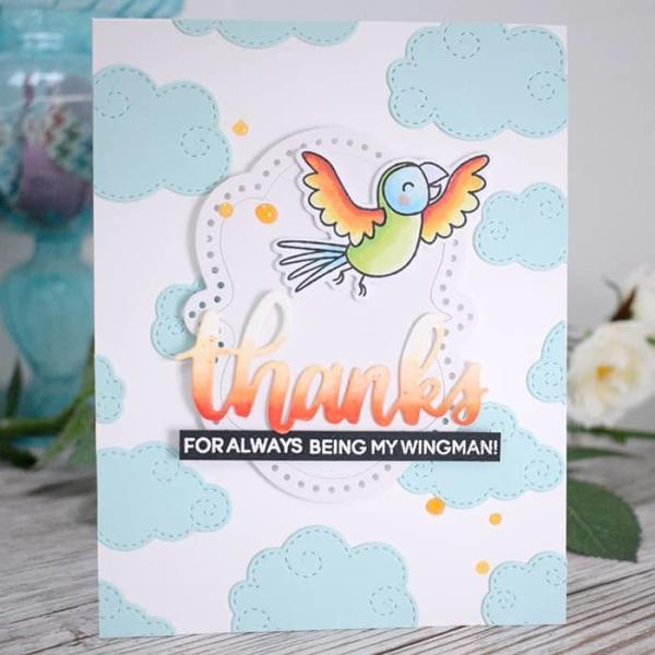 Heffy Doodle Wingman Clear Stamps - Stempel 