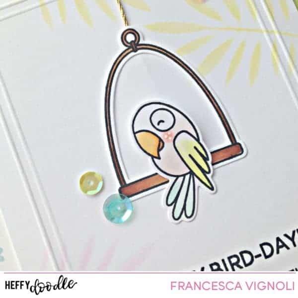 Heffy Doodle Wingman Clear Stamps - Stempel 