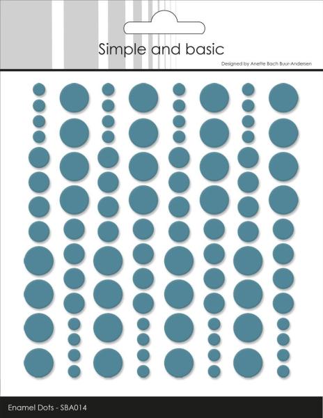 Simple and Basic Adhesive Enamel Dots "Aqua" - Klebepunkte