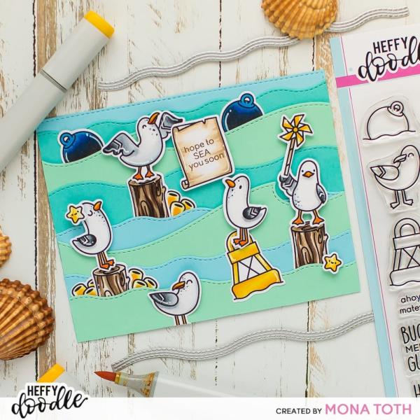 Heffy Doodle You Go, Gull   Clear Stamps - Stempel 