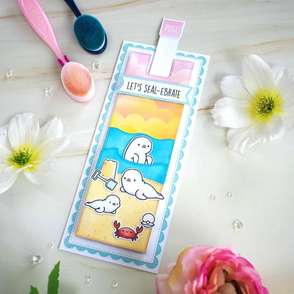 Heffy Doodle Sealy Friends   Clear Stamps - Stempel 