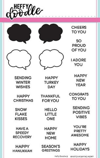 Heffy Doodle Whatcha Saying Now   Clear Stamps - Stempel 