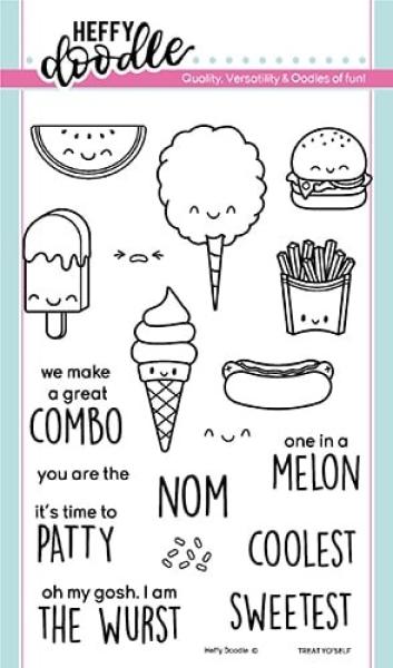 Heffy Doodle Treat Yo'Self   Clear Stamps - Stempel 