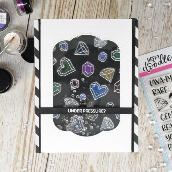 Heffy Doodle Geology Rocks   Clear Stamps - Stempel 