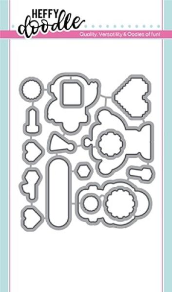 Heffy Doodle Bots of Love  Cutting Dies - Stanze