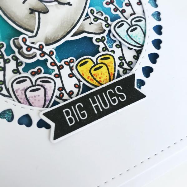 Heffy Doodle Bold Banner Sentiments   Clear Stamps - Stempel 