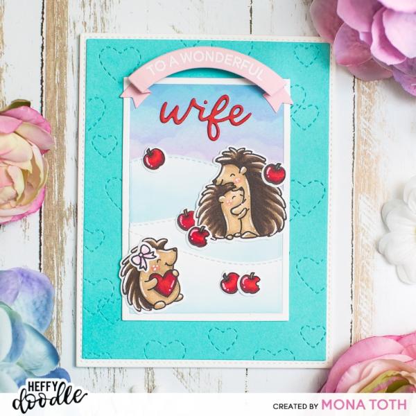 Heffy Doodle Quill You Be Mine   Clear Stamps - Stempel 