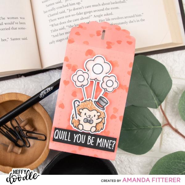 Heffy Doodle Quill You Be Mine   Clear Stamps - Stempel 