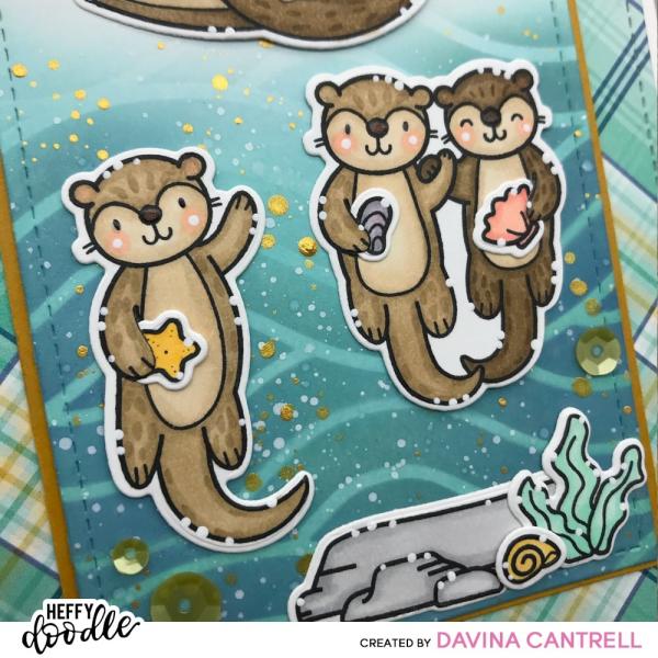 Heffy Doodle Otter Side   Clear Stamps - Stempel 