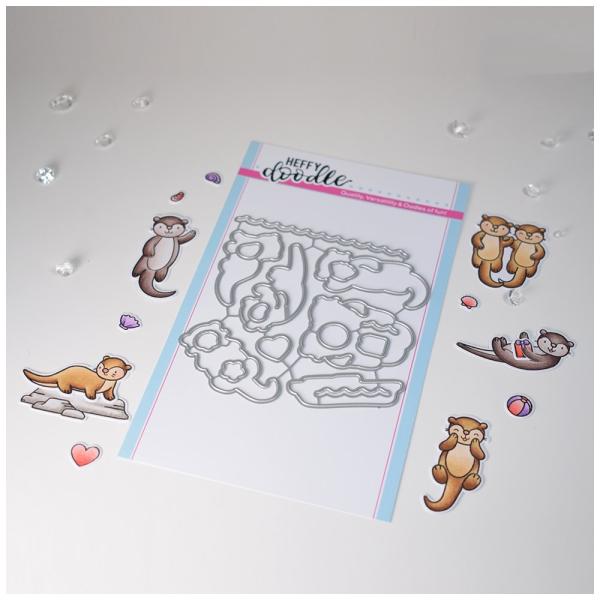 Heffy Doodle Otter Side  Cutting Dies - Stanze