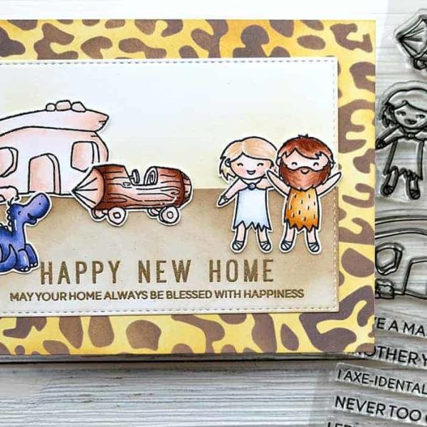 Heffy Doodle Prehistoric Pals   Clear Stamps - Stempel 